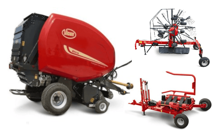 Vicon balers and hay gear