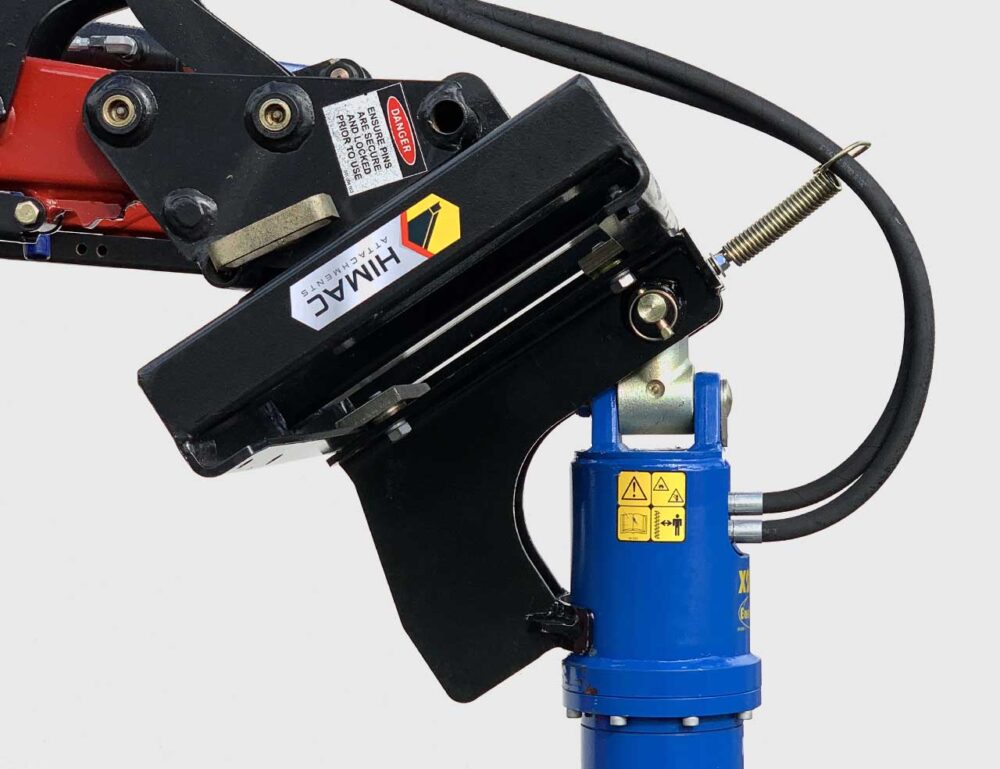 HIMAC Eurohitch Hydraulic Post Hole Digger with 12" Auger - Image 3
