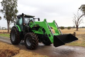 Deutz 6145G 147hp 6 cylinder 40K Cab Tractor with loader fitted.