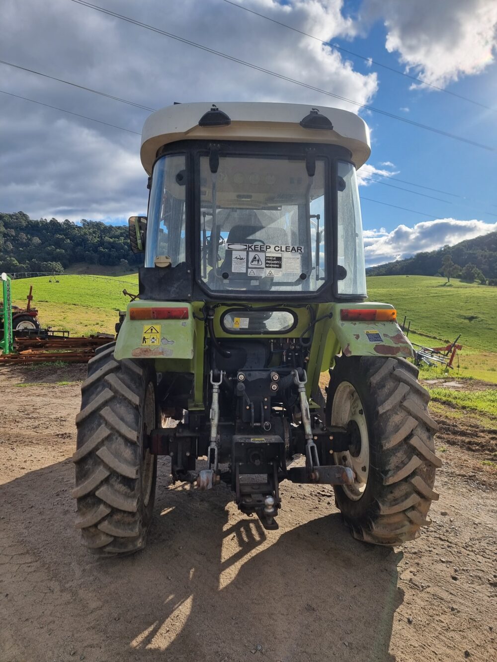 SOLD - Package Deal - Used Agrison 50hp 4wd Cab tractor with 4in1 bucket, Hay Forks, Pallet Forks and Kanga Slasher - Image 11