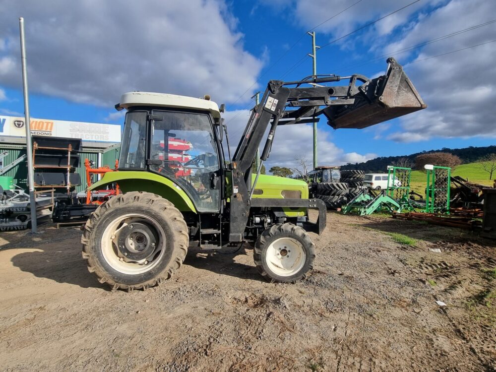 SOLD - Package Deal - Used Agrison 50hp 4wd Cab tractor with 4in1 bucket, Hay Forks, Pallet Forks and Kanga Slasher - Image 10
