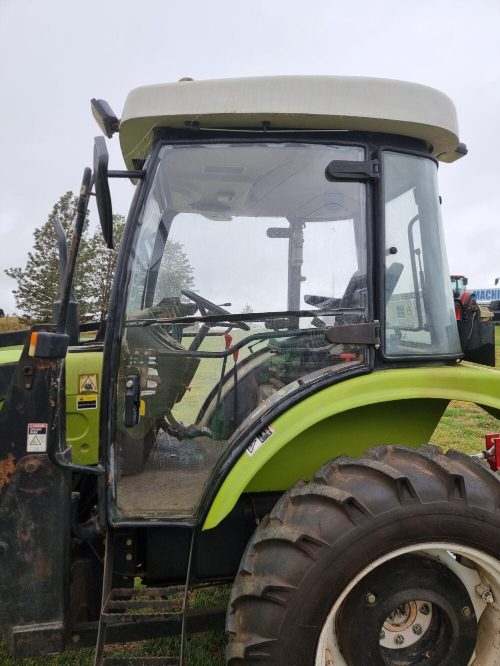 SOLD - Package Deal - Used Agrison 50hp 4wd Cab tractor with 4in1 bucket, Hay Forks, Pallet Forks and Kanga Slasher - Image 6