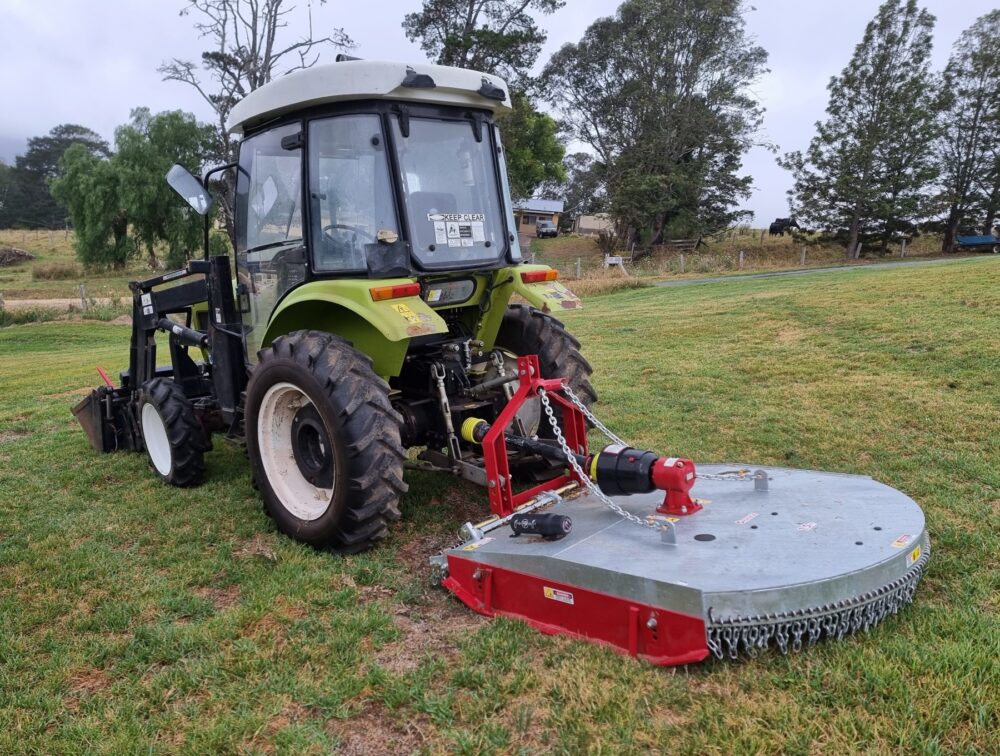 SOLD - Package Deal - Used Agrison 50hp 4wd Cab tractor with 4in1 bucket, Hay Forks, Pallet Forks and Kanga Slasher - Image 18