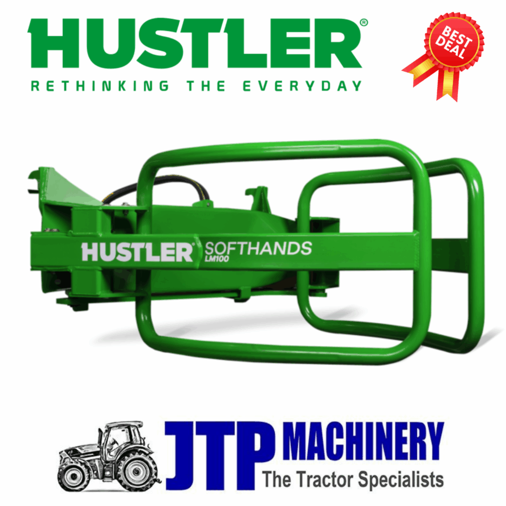 Hustler LM100 - Soft Hands - Hay Bale Grabbing Farm Implement BRAND NEW