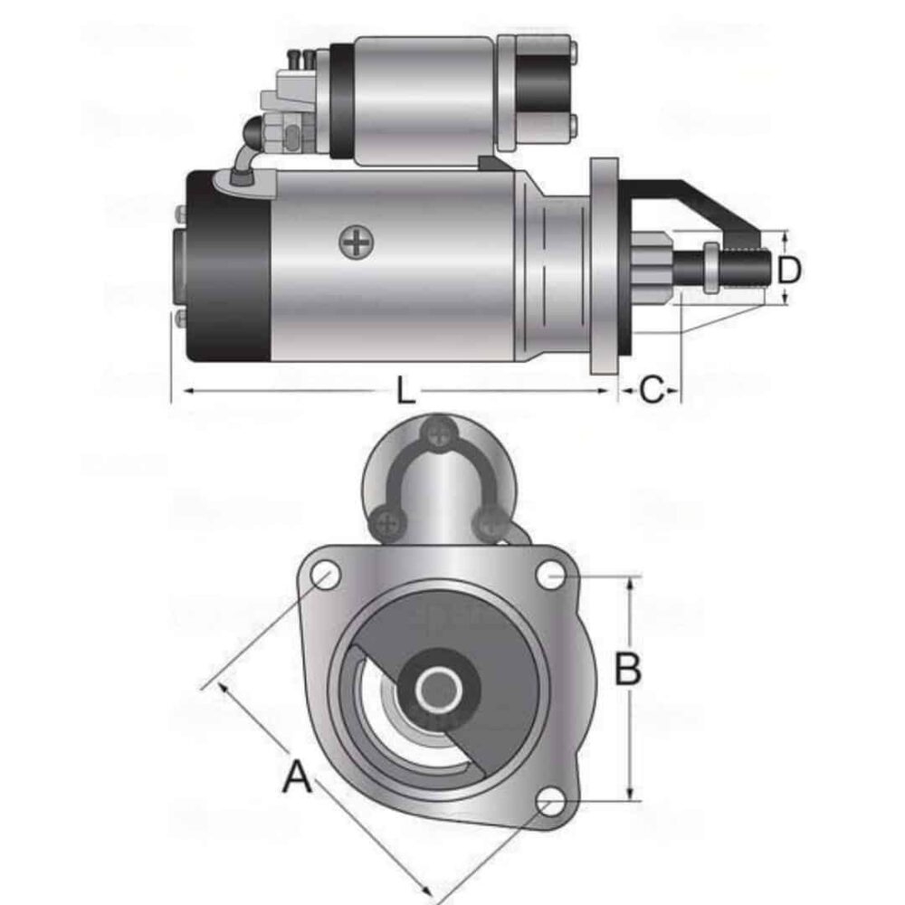 Starter Motor to suit Zetor UR1 Series - Image 4