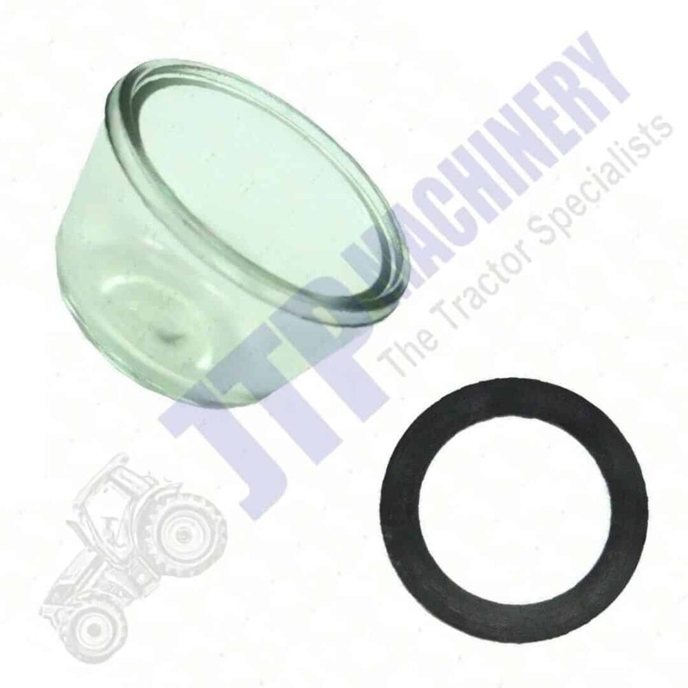 Glass Fuel Bowl 50.5mm w Gasket Fits for Massey Ferguson TE20 TEA20 TED20 Fergy