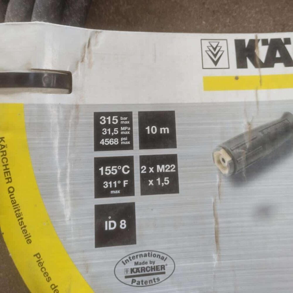 Genuine Karcher High Pressure Washer Replacement Pipe Cleaning Hose 10m - Image 3