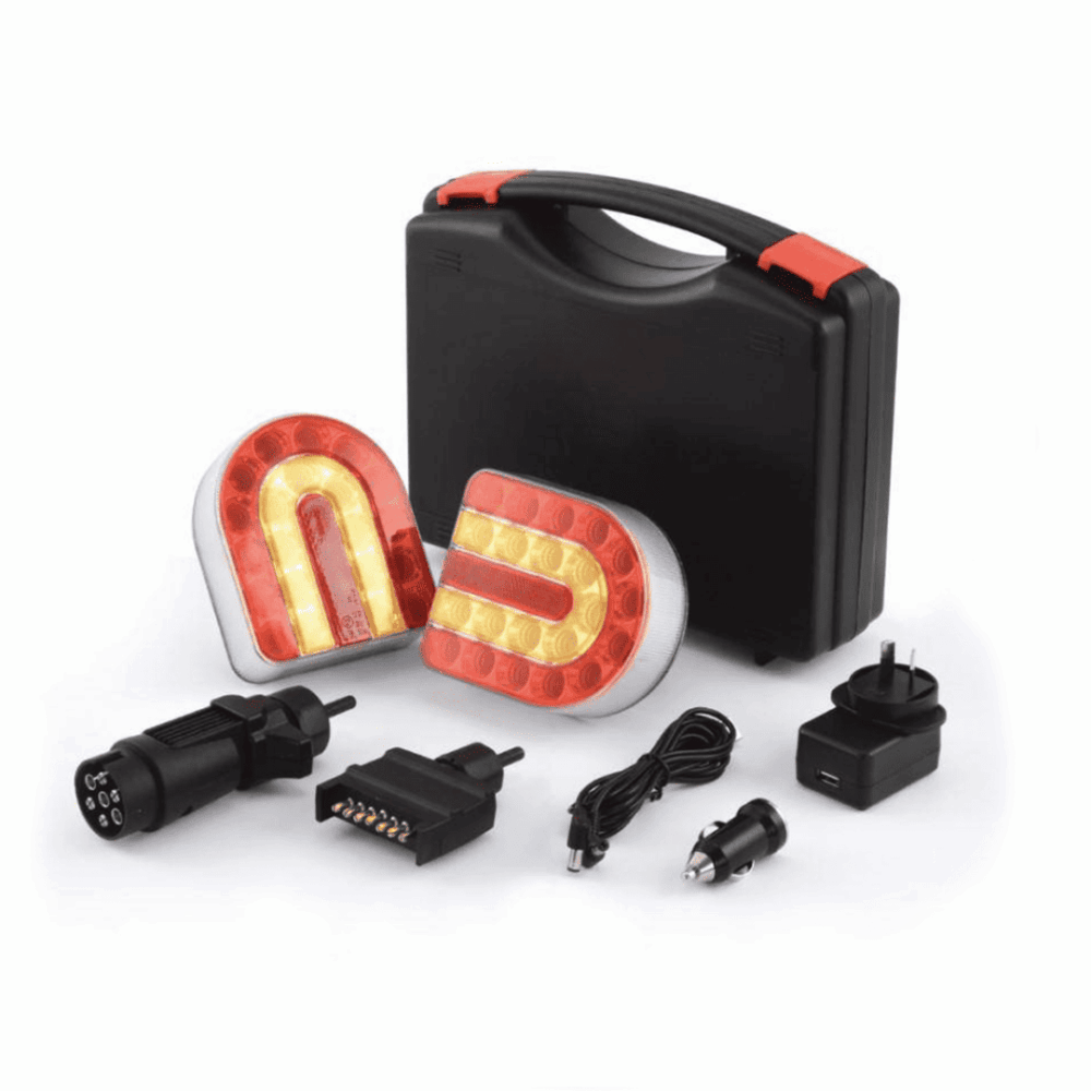 Trailer Float Lights Wireless Bluetooth Magnetic LED Blinkers Brakes & Reverse